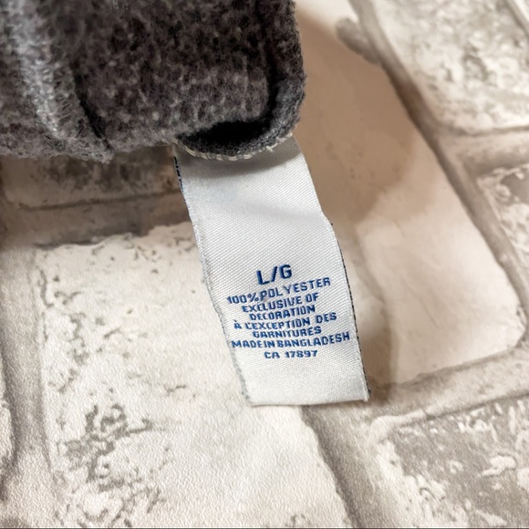 Old Navy Boys Gray Long Sleeve Pullover 1/4 Zip up Sweatshirt - Picture 10 of 10